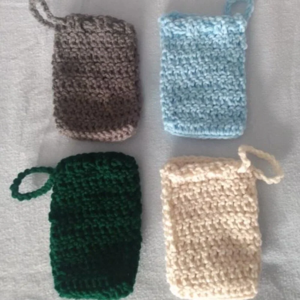 Handmade Soap saver/Gift pouches-set of 2